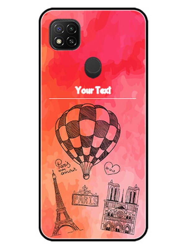 Custom Redmi 9 Activ Custom Glass Phone Case  - Paris Theme Design