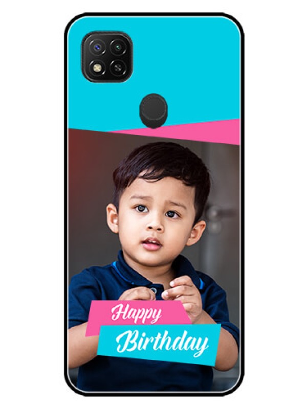 Custom Redmi 9 Activ Personalized Glass Phone Case  - Image Holder with 2 Color Design