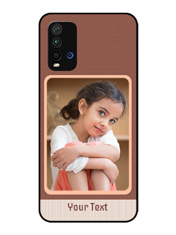 Custom Redmi 9 Power Custom Glass Phone Case  - Simple Pic Upload Design