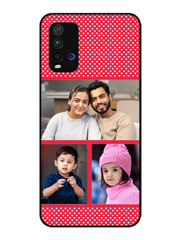 Custom Redmi 9 Power Personalized Glass Phone Case  - Bulk Pic Upload Design