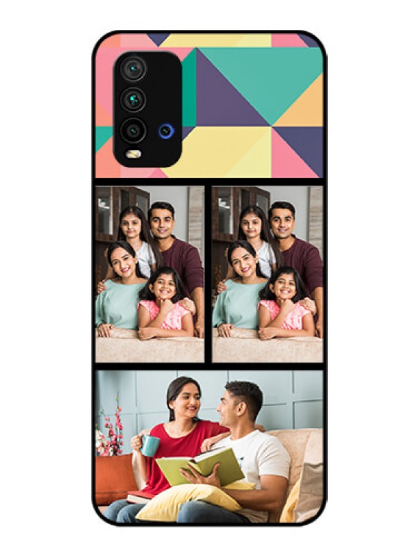 Custom Redmi 9 Power Custom Glass Phone Case  - Bulk Pic Upload Design