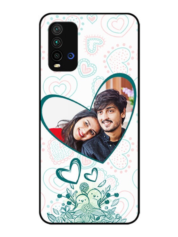 Custom Redmi 9 Power Photo Printing on Glass Case  - Premium Couple Design