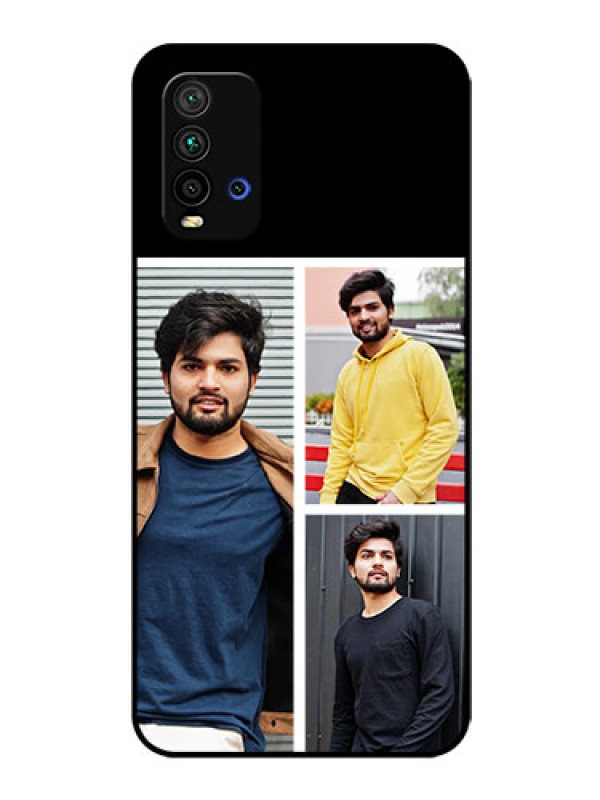 Custom Redmi 9 Power Photo Printing on Glass Case  - Upload Multiple Picture Design
