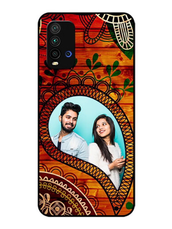 Custom Redmi 9 Power Personalized Glass Phone Case  - Abstract Colorful Design
