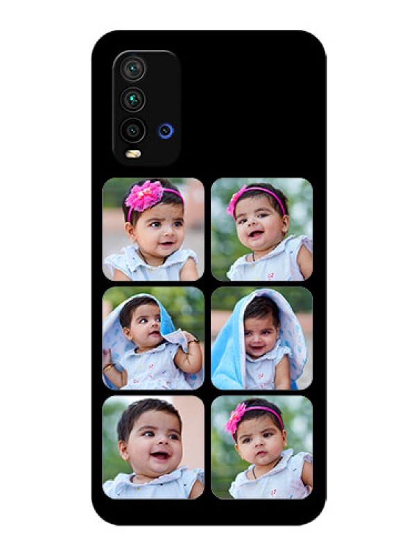Custom Redmi 9 Power Photo Printing on Glass Case  - Multiple Pictures Design