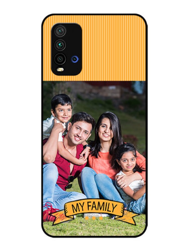 Custom Redmi 9 Power Custom Glass Phone Case  - My Family Design