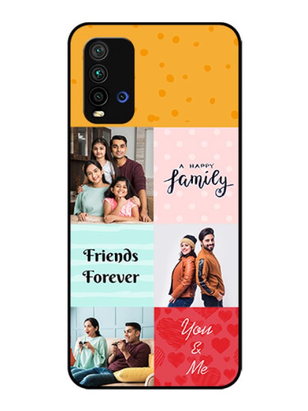 Custom Redmi 9 Power Personalized Glass Phone Case  - Images with Quotes Design