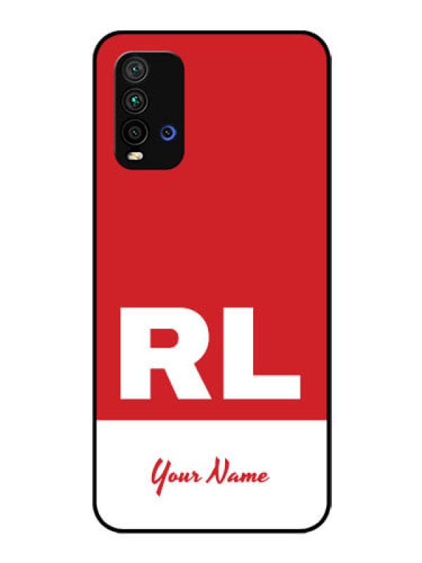 Custom Xiaomi Redmi 9 Power Personalized Glass Phone Case - dual tone custom text Design