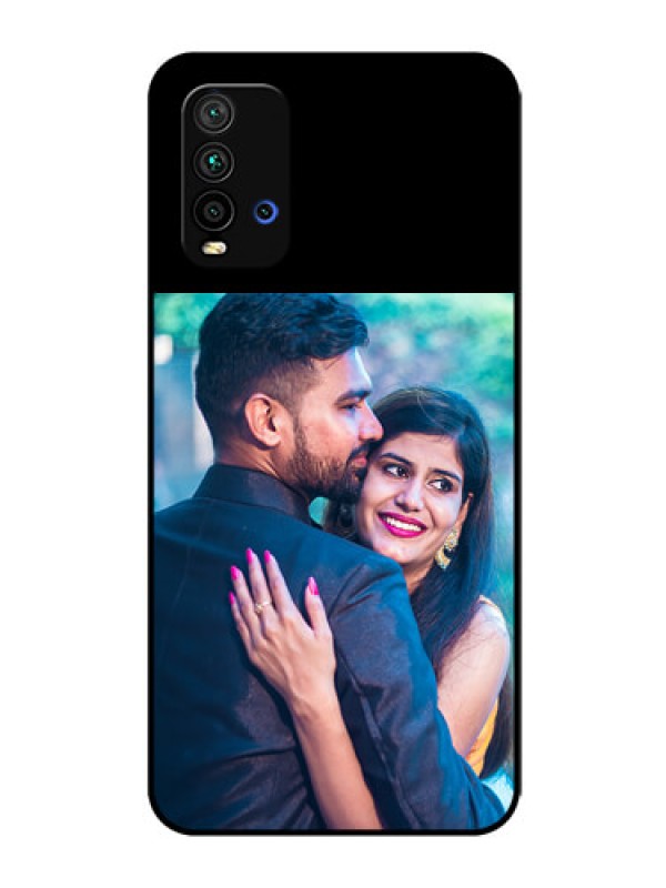 Custom Redmi9 Power Custom Glass Phone Case - Upload Full Picture With Custom Color Design