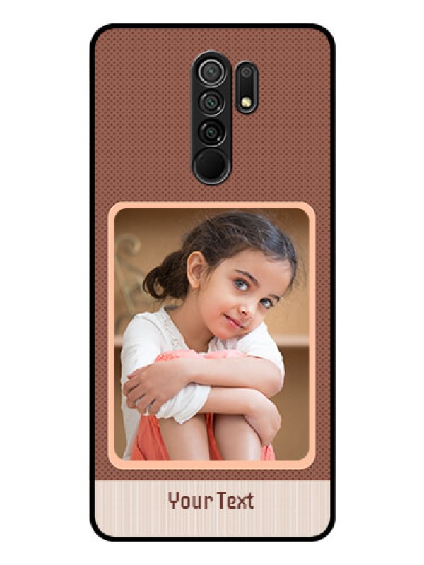 Custom Redmi 9 Prime Custom Glass Phone Case  - Simple Pic Upload Design