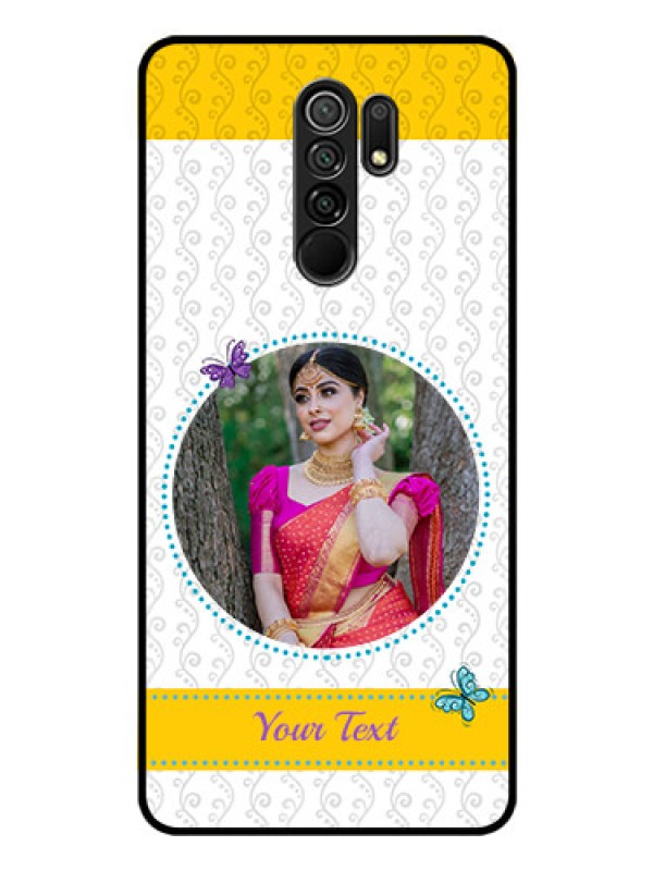 Custom Redmi 9 Prime Custom Glass Mobile Case  - Girls Premium Case Design