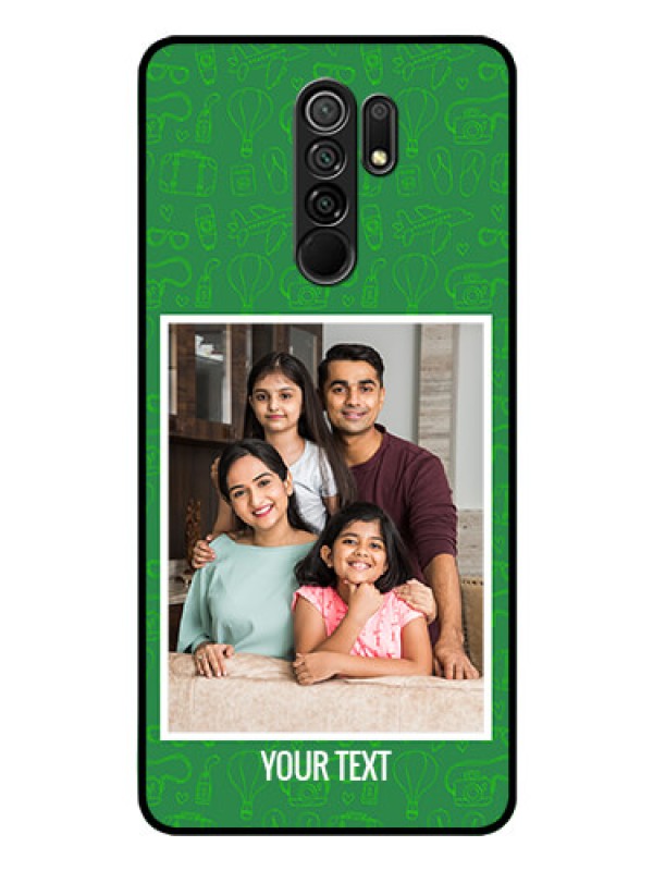 Custom Redmi 9 Prime Personalized Glass Phone Case  - Picture Upload Design