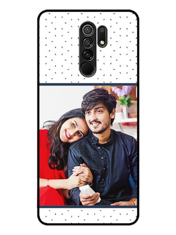 Custom Redmi 9 Prime Personalized Glass Phone Case  - Premium Dot Design