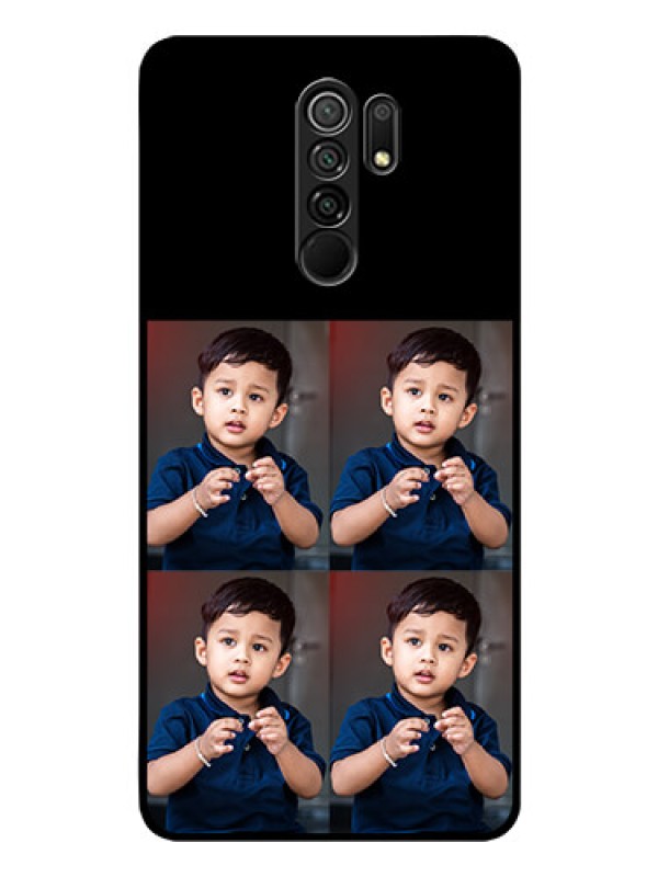 Custom Redmi 9 Prime 4 Image Holder on Glass Mobile Cover