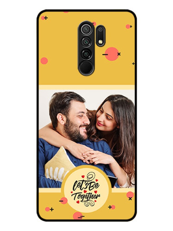 Custom Xiaomi Redmi 9 Prime Photo Printing on Glass Case - Lets be Together Design