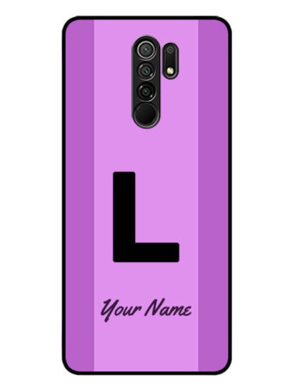 Custom Xiaomi Redmi 9 Prime Custom Glass Phone Case - Tricolor custom text Design