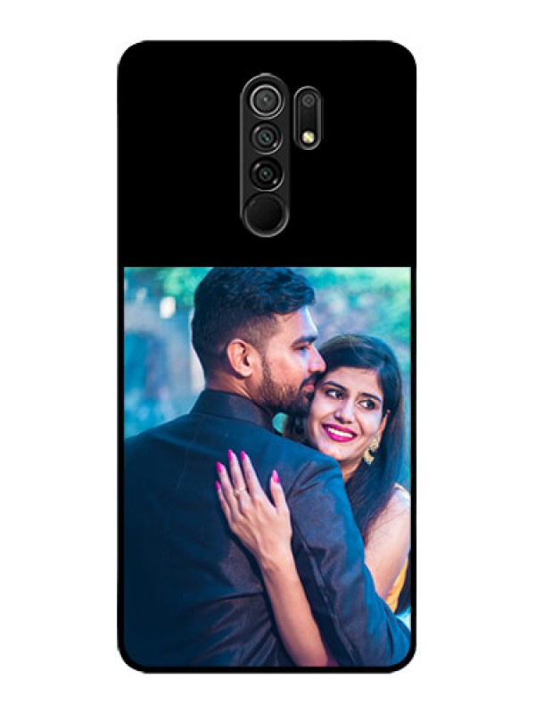 Custom Redmi9 Prime Custom Glass Phone Case - Upload Full Picture With Custom Color Design