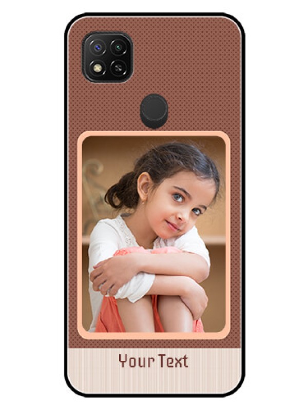 Custom Redmi 9 Custom Glass Phone Case  - Simple Pic Upload Design