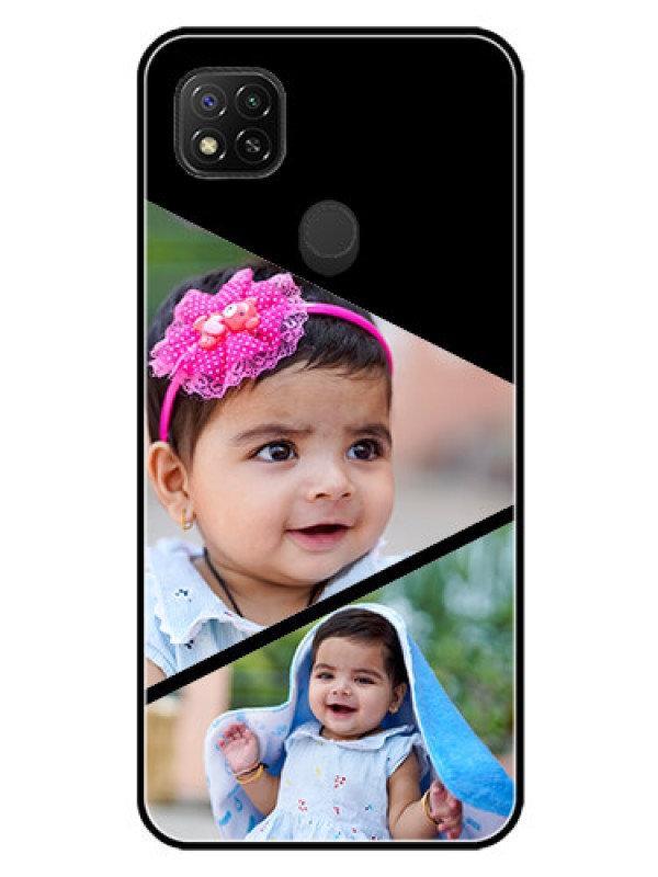 Custom Redmi 9 Custom Glass Phone Case  - Semi Cut Design