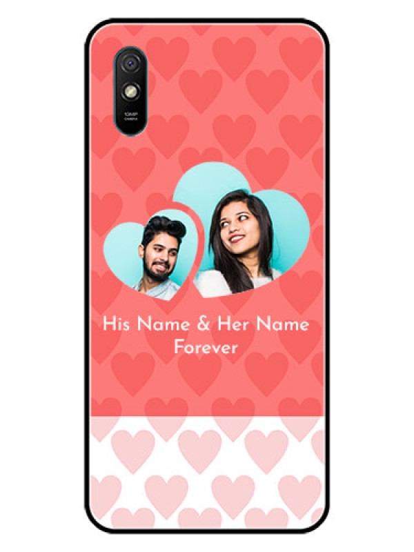 Custom Redmi 9A Sport Personalized Glass Phone Case  - Couple Pic Upload Design