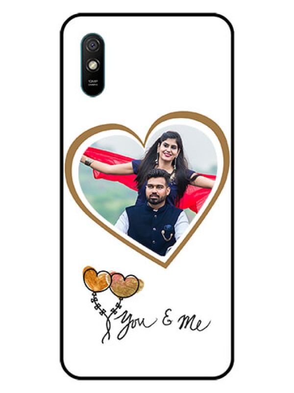 Custom Redmi 9A Sport Custom Glass Mobile Case  - You & Me Design