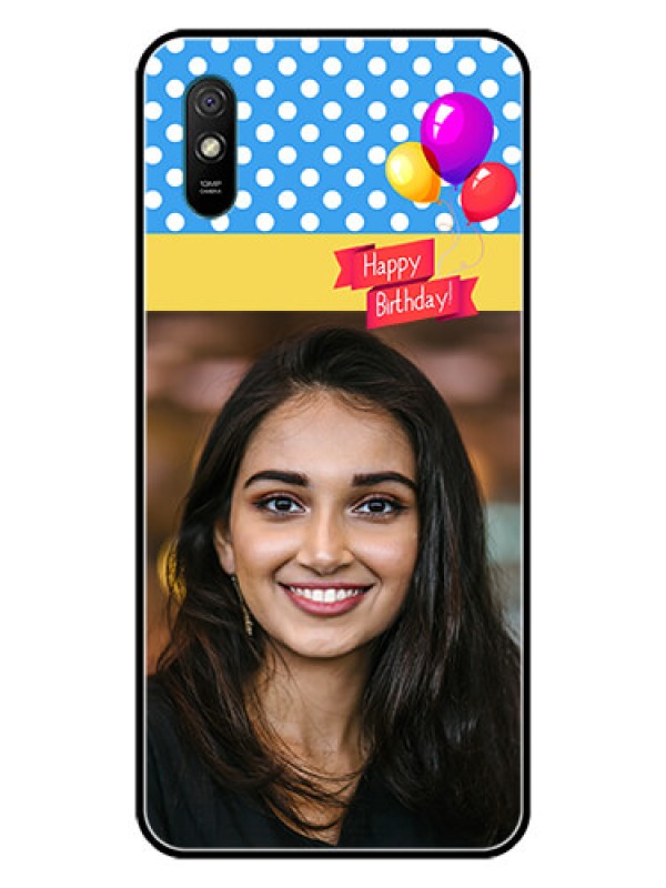 Custom Redmi 9A Sport Custom Glass Mobile Case  - Happy Birthday Design