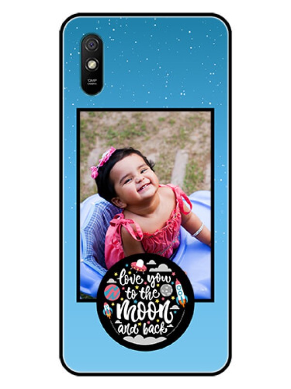 Custom Redmi 9A Sport Custom Glass Mobile Case  - Wave Pattern Colorful Design