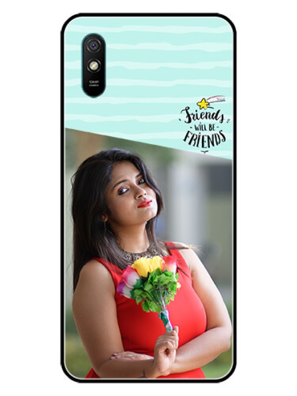 Custom Redmi 9A Sport Custom Glass Phone Case  - Friends Picture Icon Design