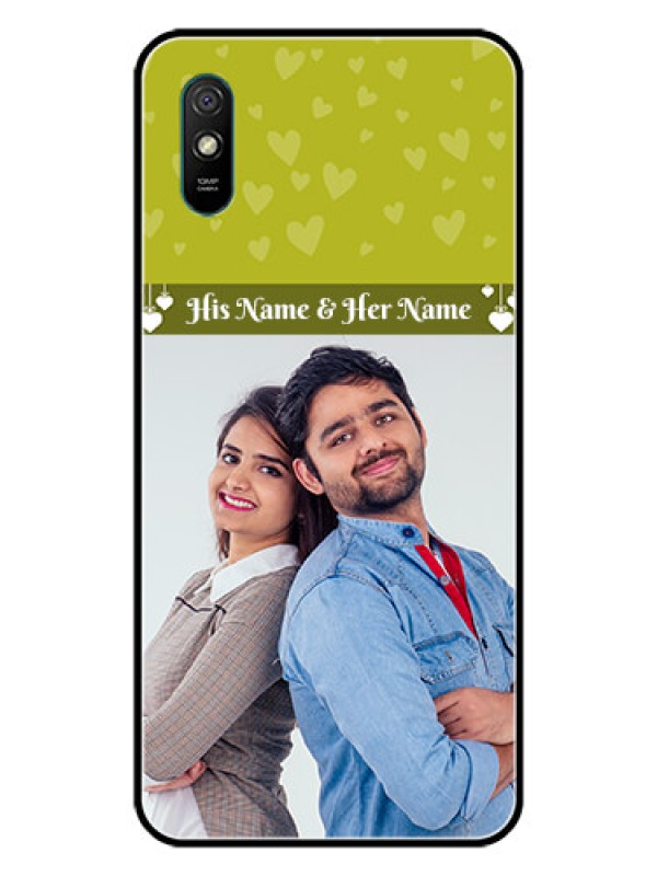 Custom Redmi 9A Sport Custom Glass Phone Case  - You & Me Heart Design