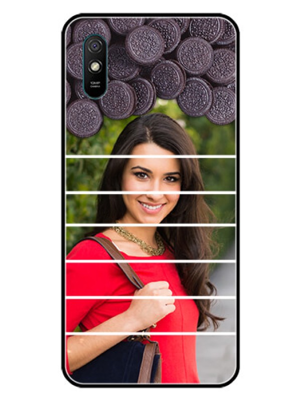 Custom Redmi 9A Sport Custom Glass Phone Case  - with Oreo Biscuit Design