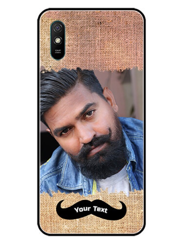 Custom Redmi 9A Sport Personalized Glass Phone Case  - with Texture Design