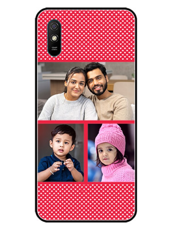Custom Redmi 9A Personalized Glass Phone Case  - Bulk Pic Upload Design