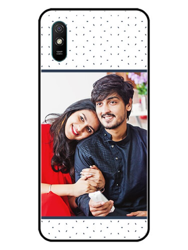 Custom Redmi 9A Personalized Glass Phone Case  - Premium Dot Design