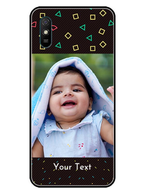 Custom Redmi 9A Custom Glass Phone Case  - with confetti birthday design