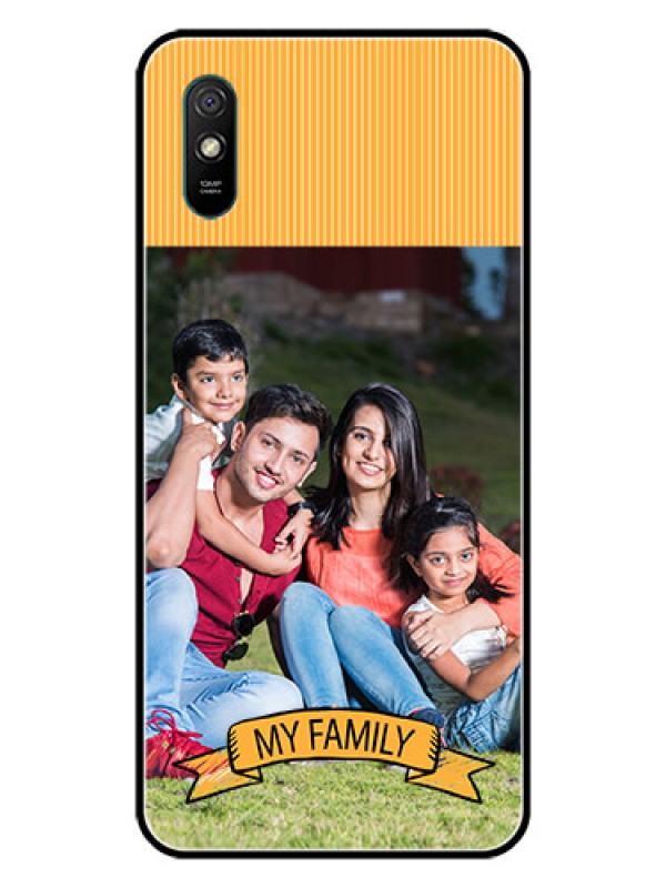 Custom Redmi 9A Custom Glass Phone Case  - My Family Design