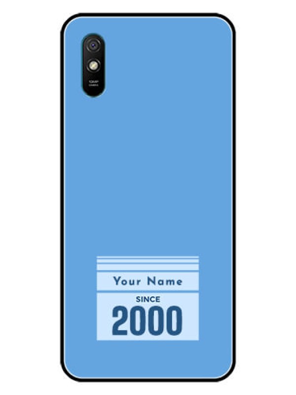 Custom Xiaomi Redmi 9A Custom Glass Mobile Case - Custom Year of birth Design