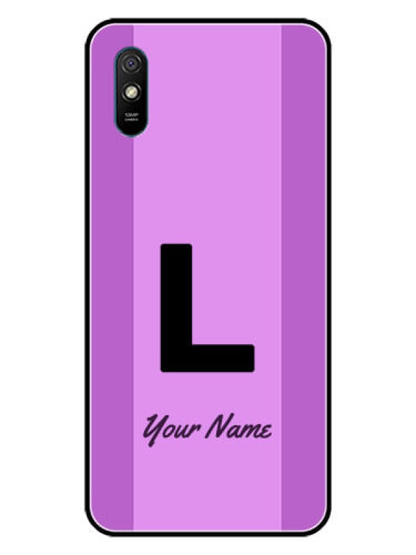 Custom Xiaomi Redmi 9A Custom Glass Phone Case - Tricolor custom text Design