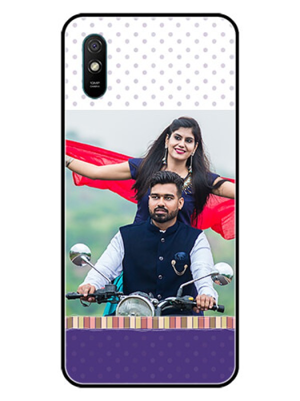 Custom Redmi 9i Sport Photo Printing on Glass Case  - Cute Family Design