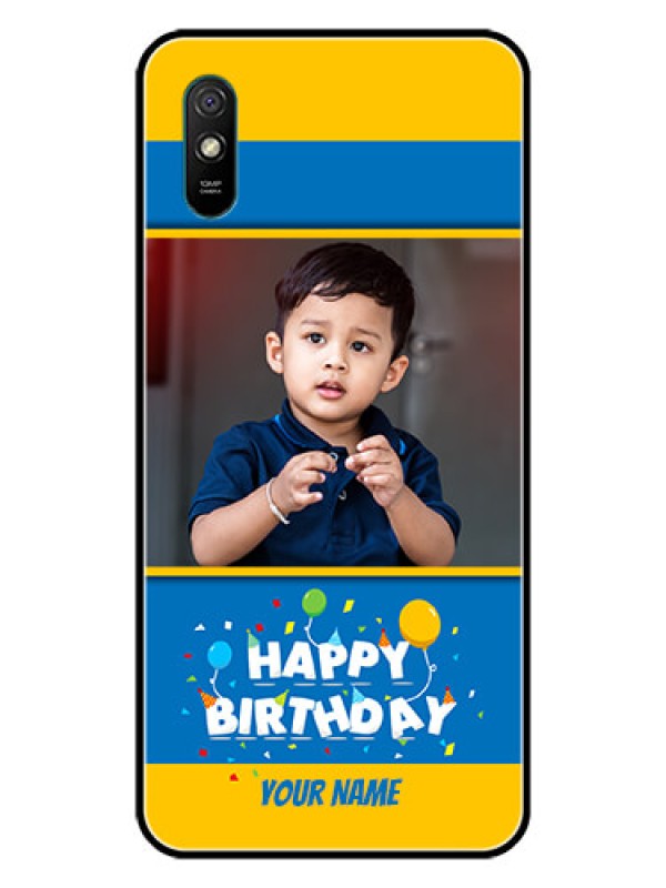 Custom Redmi 9i Sport Custom Glass Mobile Case  - Birthday Wishes Design