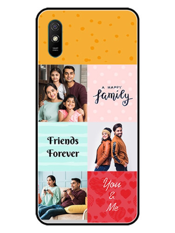 Custom Redmi 9i Sport Personalized Glass Phone Case  - Images with Quotes Design