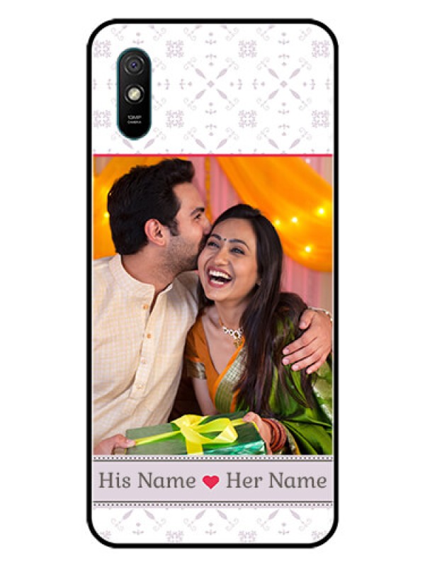Custom Redmi 9i Sport Custom Glass Mobile Case  - with Photo and Ethnic Design