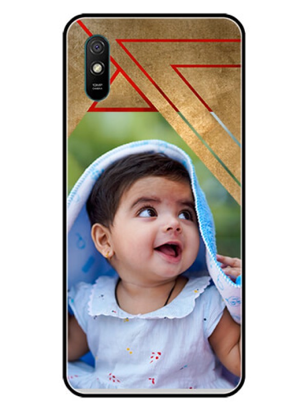 Custom Redmi 9i Sport Personalized Glass Phone Case  - Gradient Abstract Texture Design