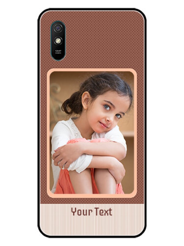 Custom Redmi 9i Custom Glass Phone Case  - Simple Pic Upload Design