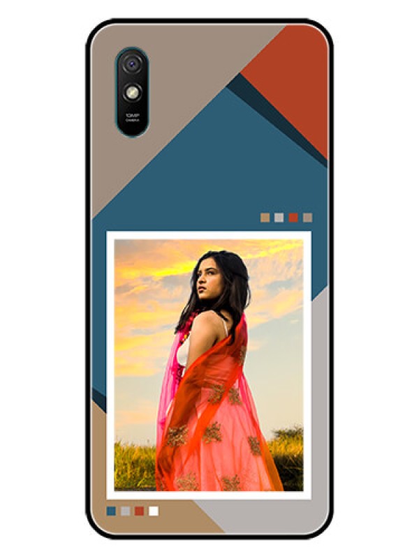 Custom Xiaomi Redmi 9I Personalized Glass Phone Case - Retro color pallet Design