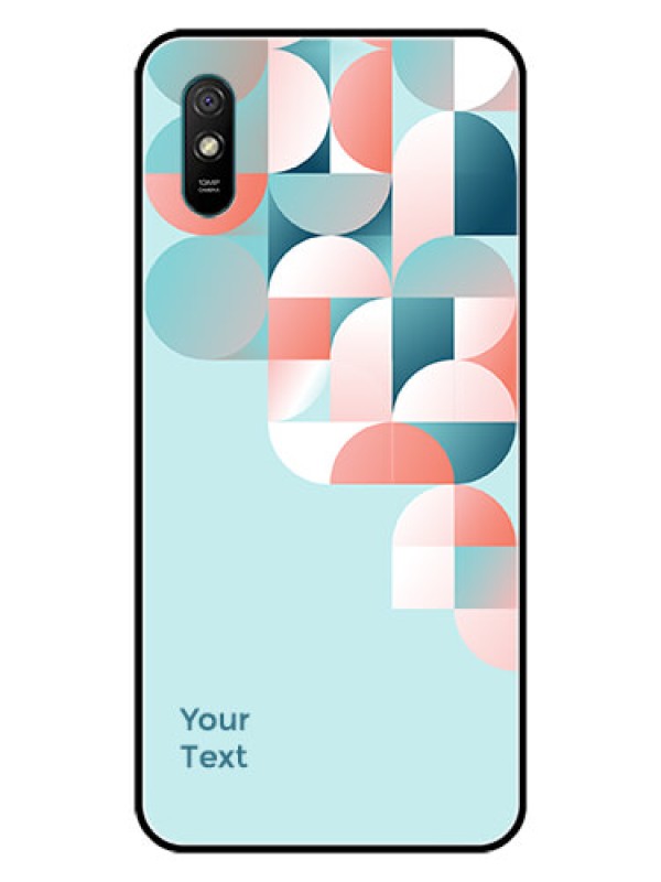 Custom Xiaomi Redmi 9I Custom Glass Phone Case - Stylish Semi-circle Pattern Design
