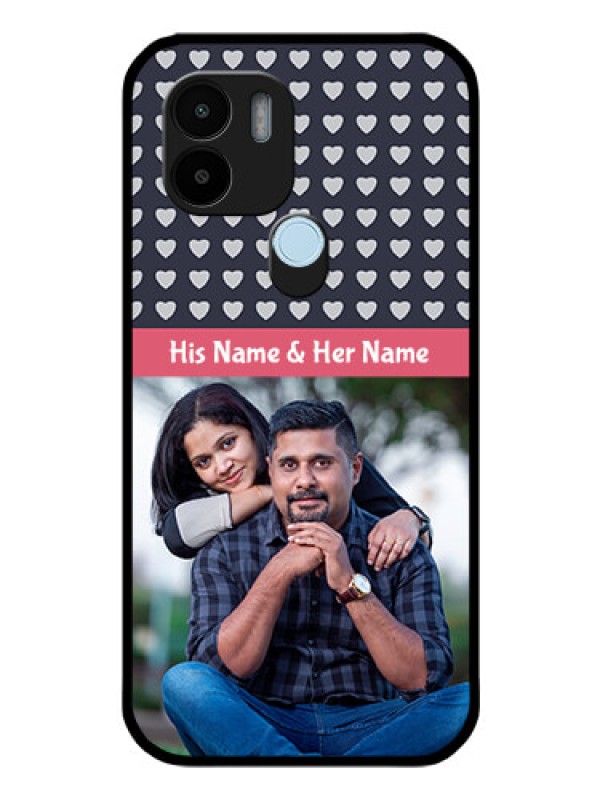 Custom Xiaomi Redmi A1 Plus Custom Glass Mobile Case - Love Symbols Design