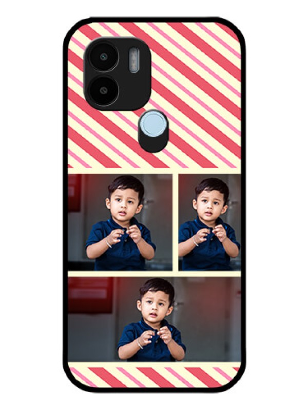 Custom Xiaomi Redmi A1 Plus Personalized Glass Phone Case - Picture Upload Mobile Case Design