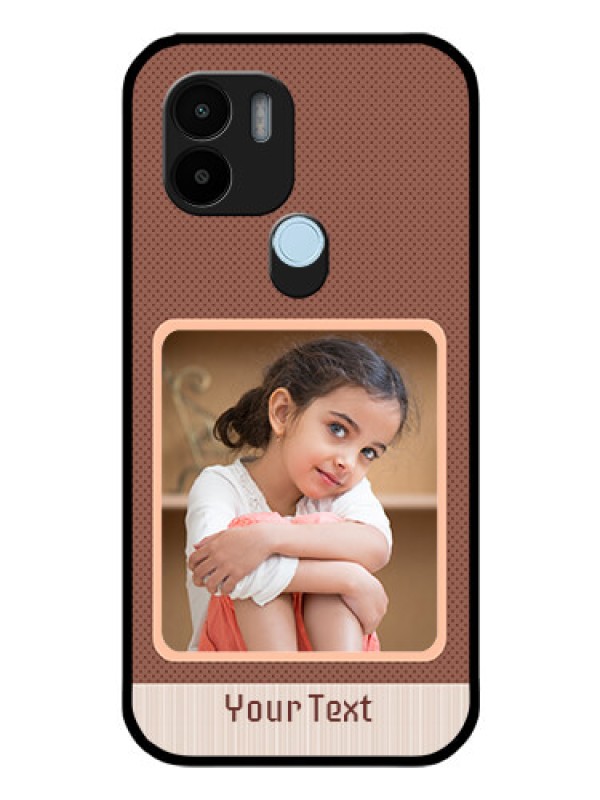 Custom Xiaomi Redmi A1 Plus Custom Glass Phone Case - Simple Pic Upload Design