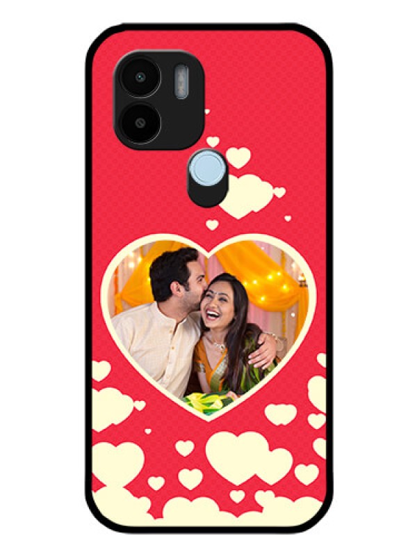 Custom Xiaomi Redmi A1 Plus Custom Glass Mobile Case - Love Symbols Phone Cover Design