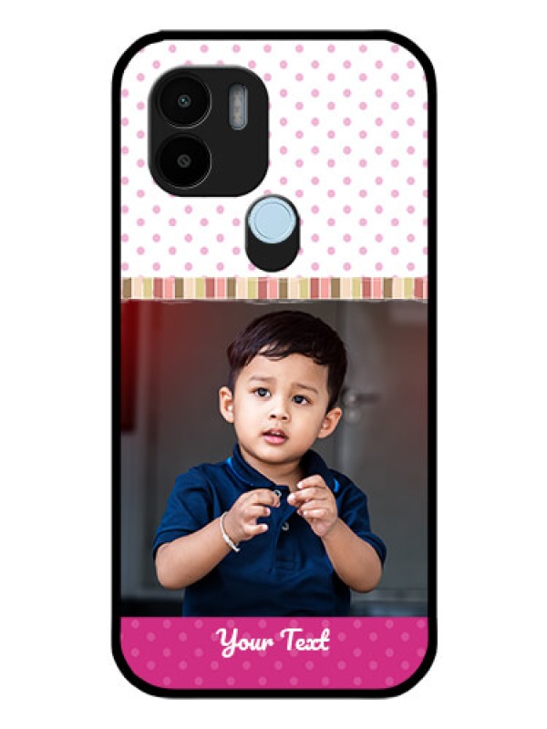 Custom Xiaomi Redmi A1 Plus Photo Printing on Glass Case - Cute Girls Cover Design